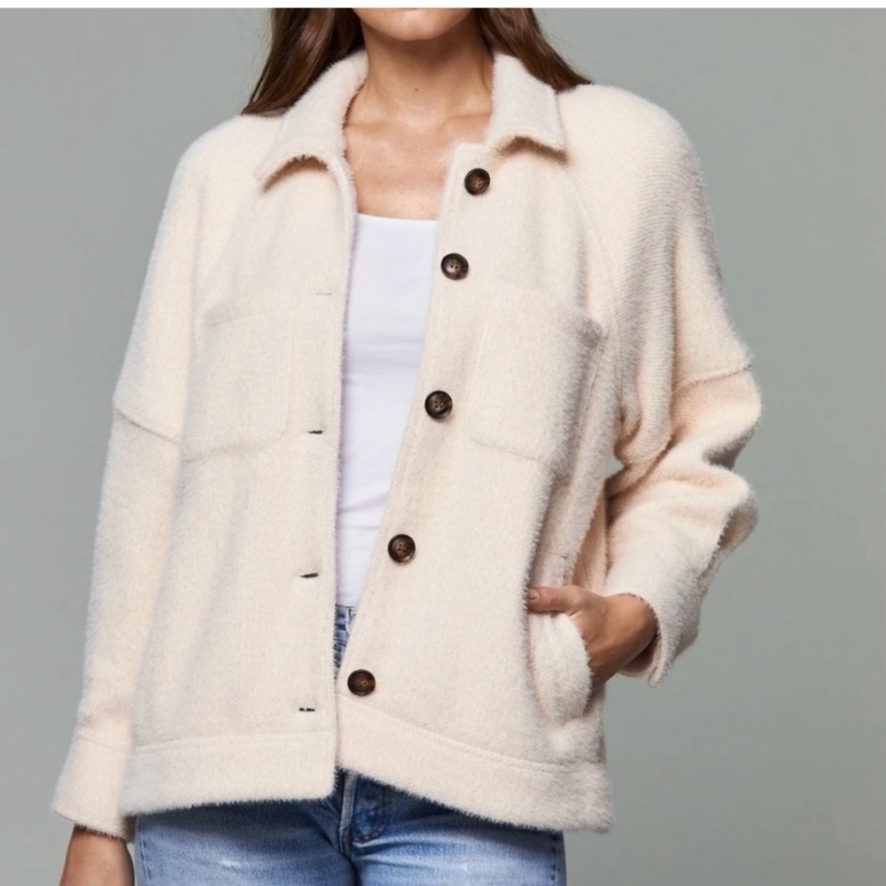 Anthropologie GREYLIN Jacket Shacket Oversized Button Down X-Small